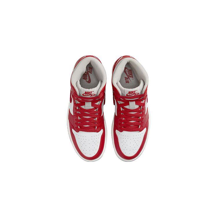 Air Jordan 1 Retro High OG PS Newstalgia Chenille Kids Sneakers Red Light-Iron-Ore Varsity-Red CU0449-061