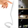 Portable USB LED Reading Light Flexible Gooseneck Night Lamp with Touch Sensor for Bedroom Office Study Keyboard Computer Use