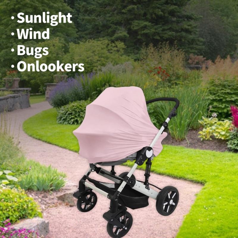 Soft Breastfeeding Towel Nursing Cover Safety Seat Sunshade Windproof Sleeve Baby Strollers Carrying Basket Cover