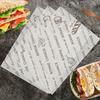 100pcs Oilproof Wax Paper Cake Bread Food Wrapper Disposable Burger Fries Baking Wax Paper Dinner Plate Greaseproof Pad Paper