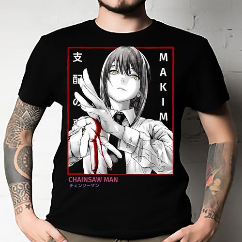 chainsaw man Makima Eyes New T-Shirt,Anie,Anga,Horror,top anime Unisex All size S разноцветный
