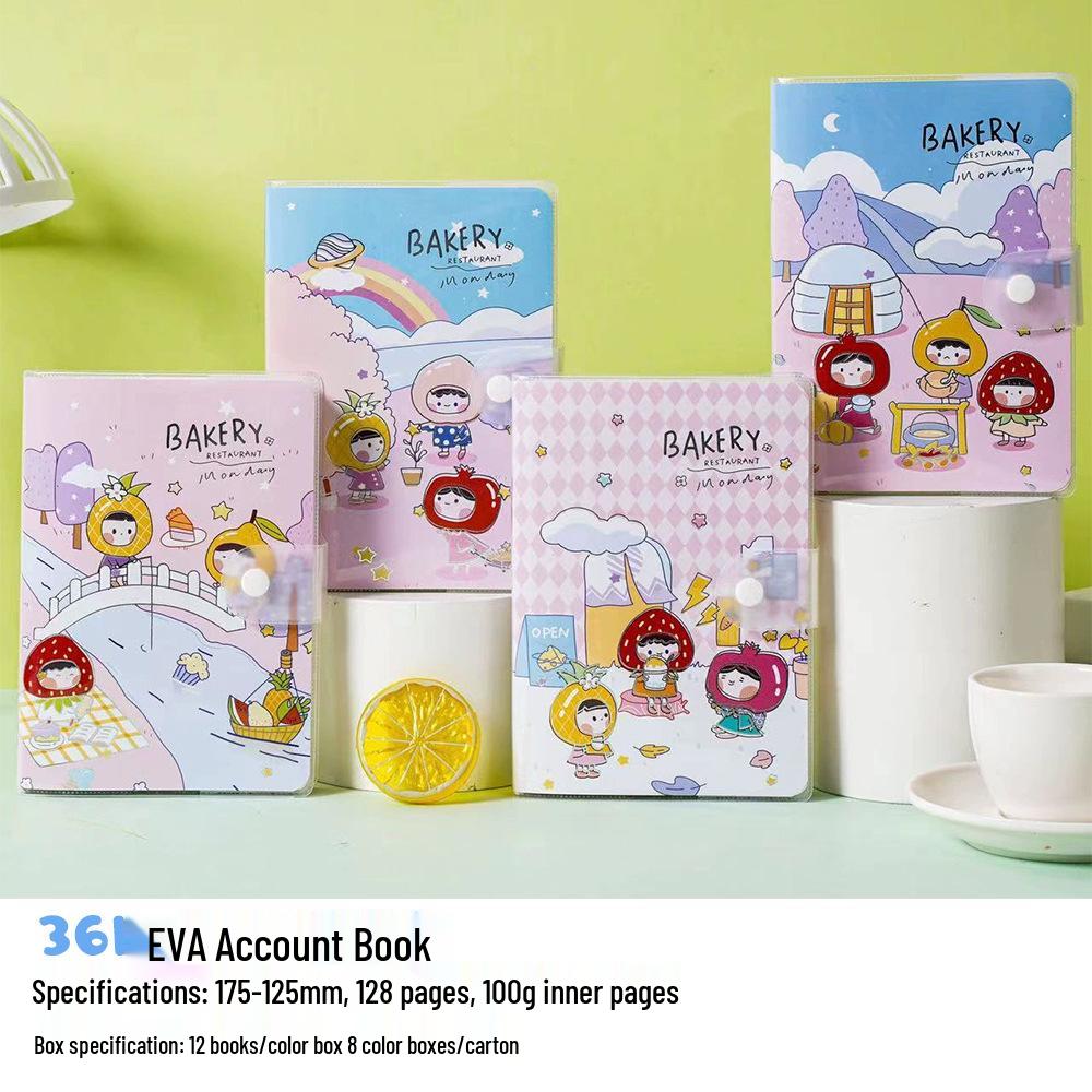 Charming Cartoon Colorful Student Diary: Sweet & Stylish Notebook EVA Diary 36k