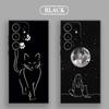 Funny Cute Cat Line Art S26Ultra Case For Samsung Galaxy S26 S25 S24 S23 S20 S21 FE S22 Ultra S25 Plus 5G Cases Soft Phone Cover