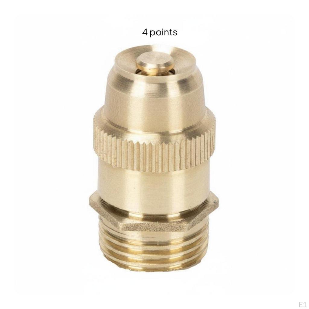 Adjustable Brass Nozzle High Atomization Mist Head Sprayer Builtin Strainer Misting Sprinkler
