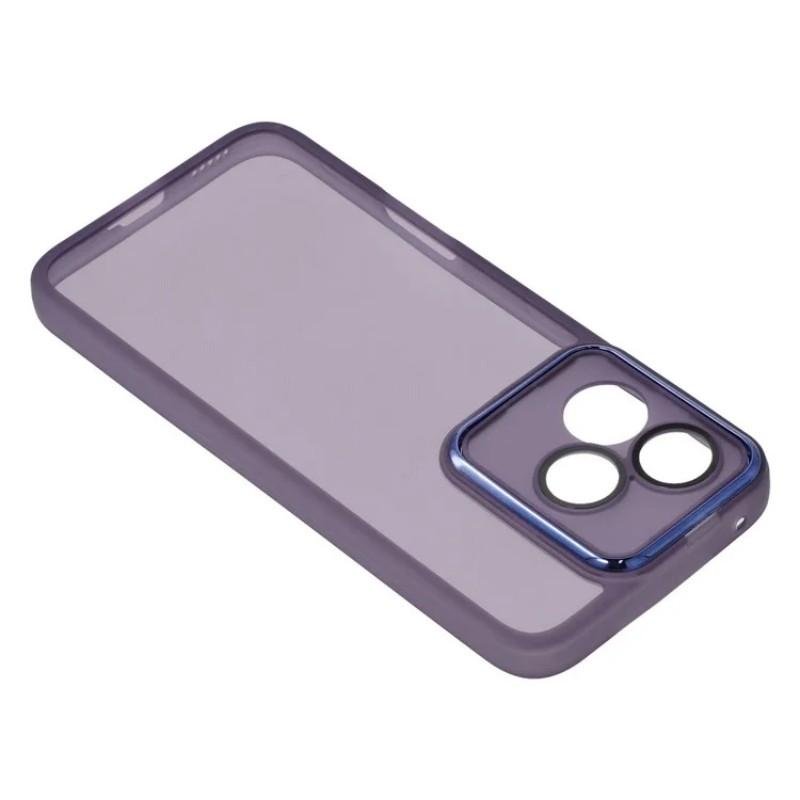 For Honor 400 Lite 5G TPU Case WANLONFENG DKSM Series Electroplated Frame Back Cover with Tempered Glass