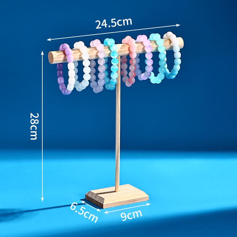 Solid Wood Bracelet & Hair Tie Display Stand