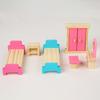 1:12 Model Bedroom Living Room Furniture Wooden Closet Bed Table Micro Landscape Dollhouse Decor Ball Joint Dolls Accs