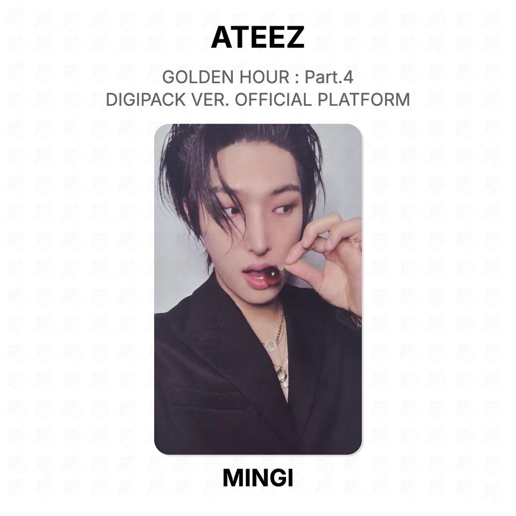 ATEEZ GOLDENE STUNDE : Teil 4 DIGIPACK VERSION. OFFIZIELLE PLATTFORM Offizielle Fotokarte