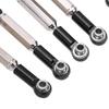 8Pcs Metal   Steering Linkage Aluminum Alloy Servo Link Pull Rod for WPL C14 C24 B14 MN D90 D91