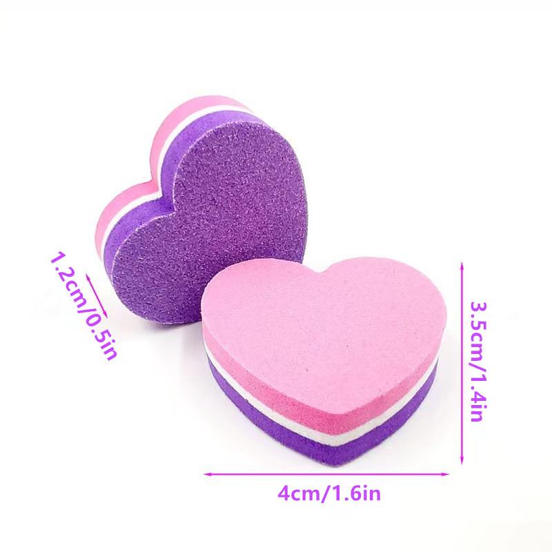 50 Pcs Professional Mini Sponge Nails Art Buffer File Sandpaper Manicure Tips Care File Sanding Polishing Accessories Tools