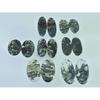 175Cts. Natural Moss Agate Matched Pair Oval Cabochon Gemstone 07 Pair Lot C-2276