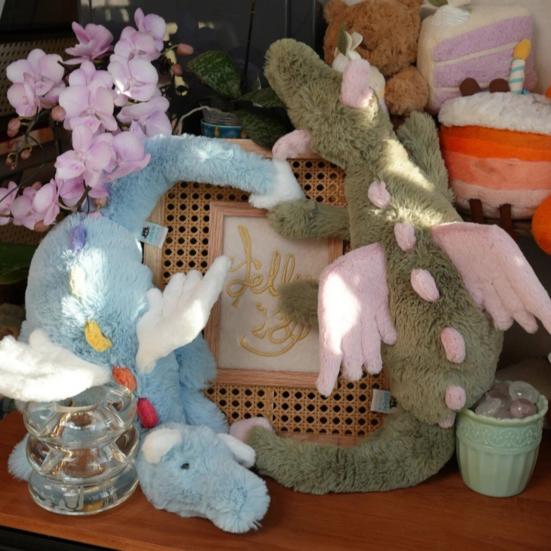 Dragon Plush Doll Realistic Stuffed Animal Toy 50cm Cute Flying Dragon Pillow Soft Cuddling Gift