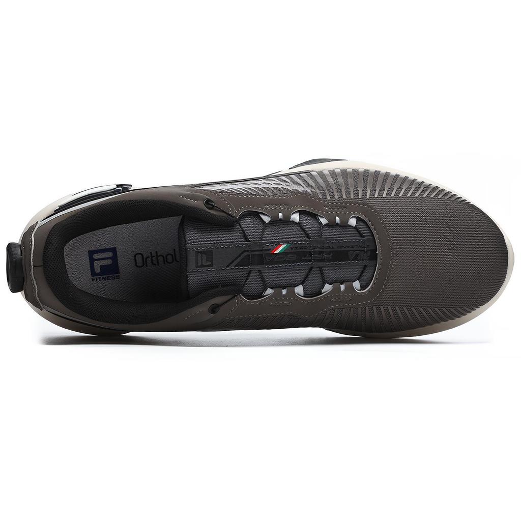 New FILA Fluid 4 Falcon Low Top Fitness Shoes Men's Gray Black A12M241401FBK