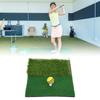 Hitting Mat Dual Grass Mini Golf Training Practice Pad Launch Zone Hitting Turf Mat