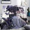 Shinobu Kocho Print Flannel Blanket,High quality Comfortable for All Seasons,Home Decor,Warmth and Comfort,Perfect for Christmas Gifts