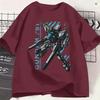 Gundam TShirt Summer Hippie T Shirts Unisex Pure Cotton O Neck 4xl 5xl 6xl Tees ShortSleeve Y2k Basic Tops