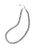 Inodore Glass Pearl Necklace _ Silver Gray