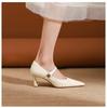 New temperament high heels women's French retro pointed toe with Mary Jane single shoes stiletto fashion women's shoes