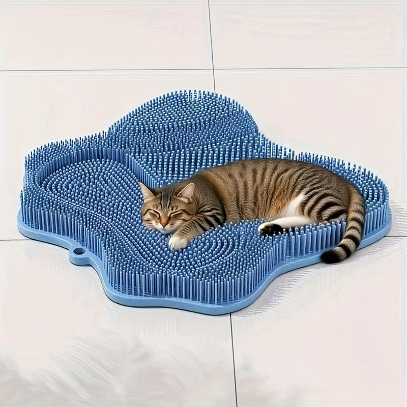 Silicone Cat Toys Cat Massage Brush Kill Time Toy Grooming Brush Multifunctional Wall Sticker Massage Brush Toys Cat Accessories