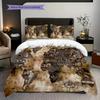 Vintage Maritime Adventure Map Three-piece Set (1 * Duvet Cover + 2 * Pillowcase, Without Core) 2D Flat Christmas Birthday Gift