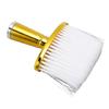 Neck Face Duster Brush Remove Loose Hair Soft Neck Duster with Electroplated Handle for Salon and Home