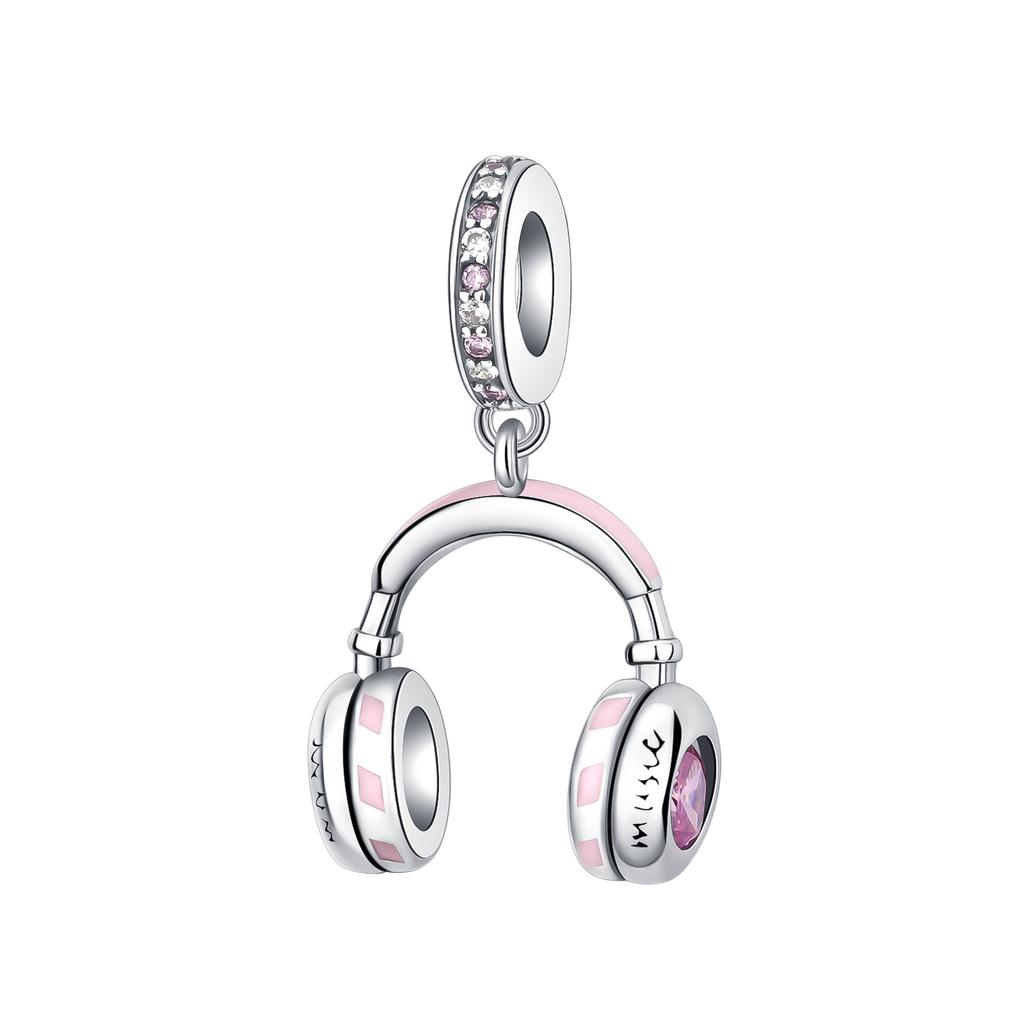 925 Silver Headset Game Machine Motorcycle Pendant Charm Bead Fit Original Bracelet Necklace Diy Female Jewelry Gift