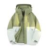 Men Women 2-Piece Outdoor Jacket With Removable Fleece Liner Windproof Waterproof Hiking Travel Coat Hooded