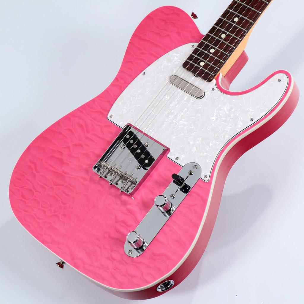 Fender /ISHIBASHI FSR MIJ Traditional 60s Custom Telecaster Quilted Maple Top Ash Back Translucent Pink