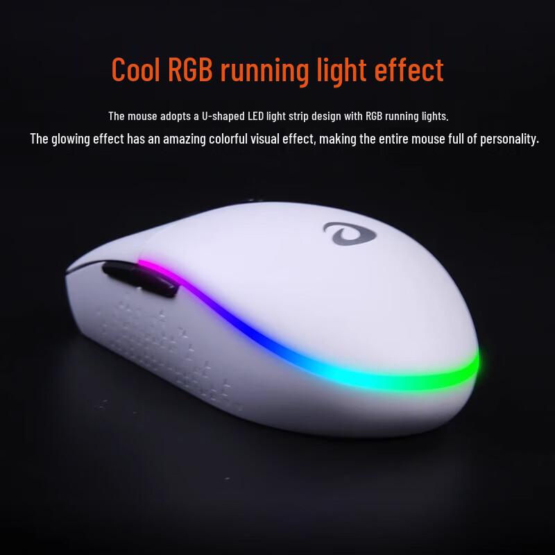 Dareu LM129 Tri-Mode RGB Lightweight Wireless Gaming Mouse