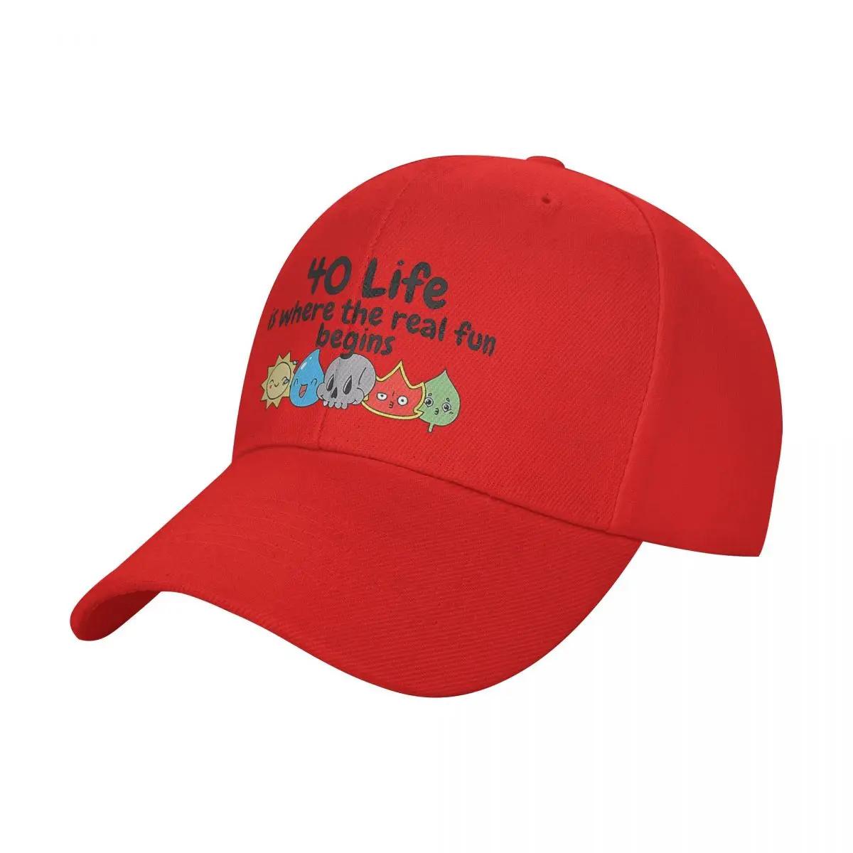 40 Life Is Where The Real Fun Begins Lightweight Ball Cap Cap For Women Baseball Cap Men One Size