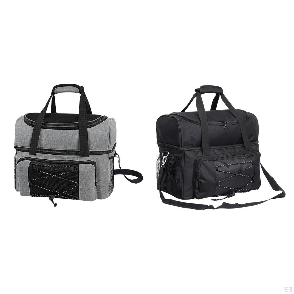 2 Ball Bowling Bag Tote Carry for Women Men Practical Padded Holder