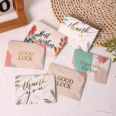 Creative Hot Stamping Birthday Greeting Card with Handwritten Message