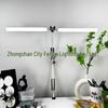 American Double Head Folding Table Lamp: Long Arm Desktop USB Lamp for Tattoo, Beauty, Manicure, and Office