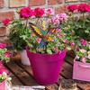 Colorful Insect Stake Metal Bee Garden Stake Animal Bird Snail Design Plant
