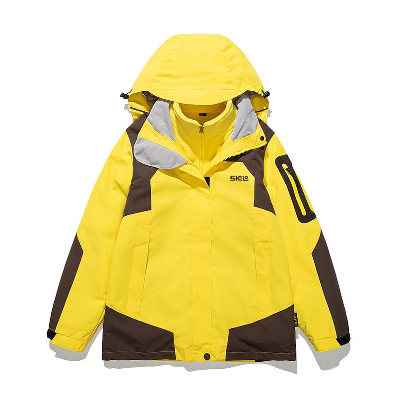 

Куртка Три-в-одном Съемный Комплект из двух частей Осенне-зимний стиль Молодежная куртка для женщин 4XL