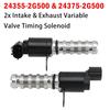 2x Intake & Exhaust Variable Valve Timing Solenoid for Hyundai Santa Fe Sport