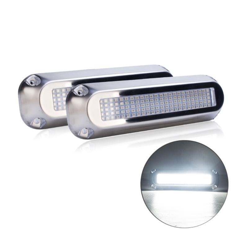 Marine LED Boat Light 60W 120 LED Waterproof Underwater Courtesy Light Sailboats Pontoon Transom Light