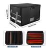 Caphill Fireproof Document Storage Box with Emergency Document Storage File Simple Valuables Hanging Black Lock, Waterproof, Supplies, Case, Box,