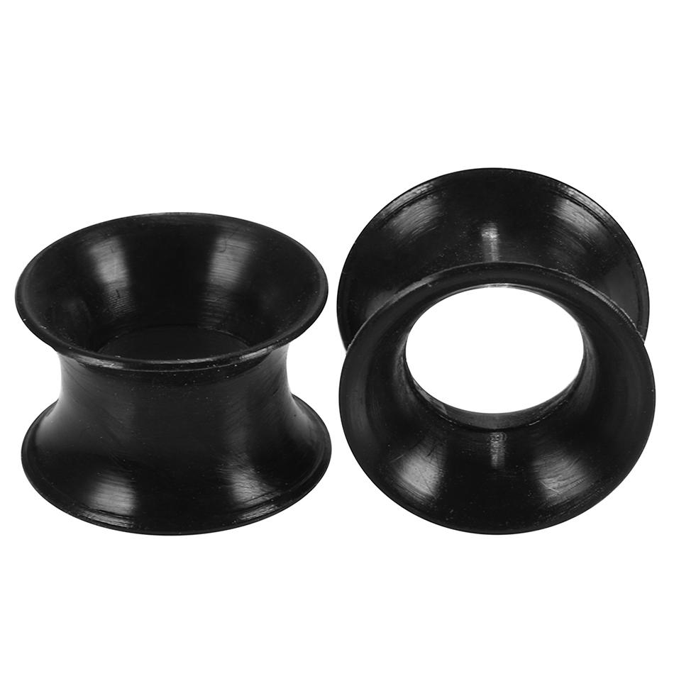 2 Stück Silikon Ohrstöpsel und Tunnel Ohrpiercings Ohrstecker Verschraubter Ohrdehner Ohr-Expander Körperschmuck Piercings