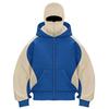 Men's Double Hood Colorblock Loose Trendy Hood Cardigan Zipper Hoodie