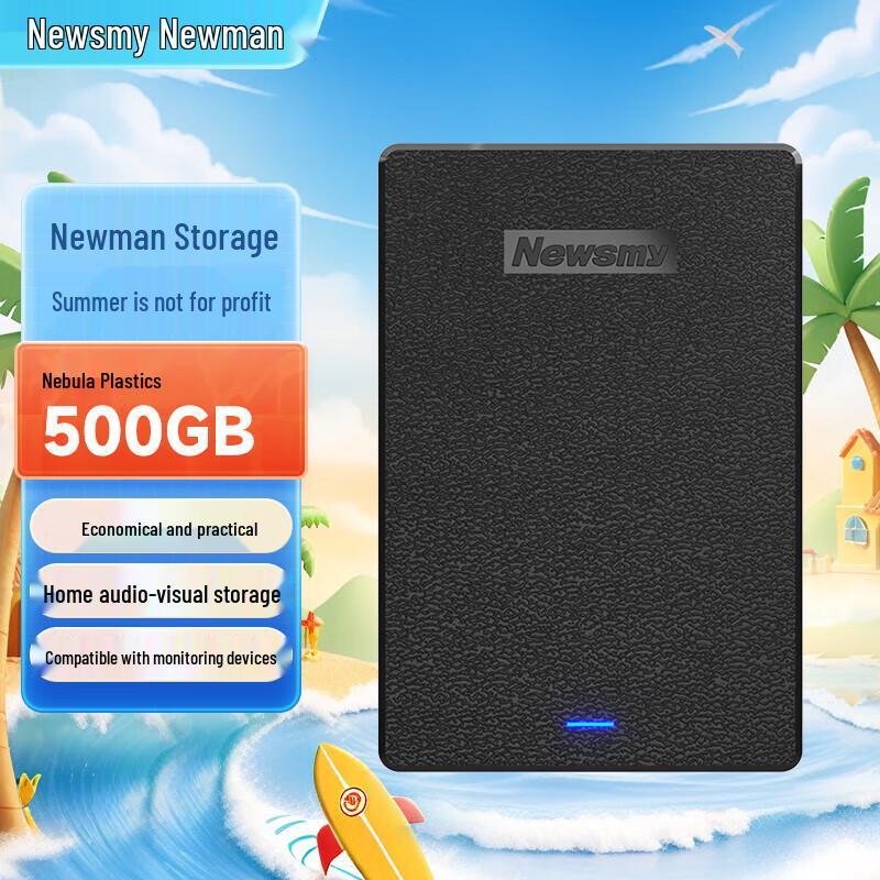 Newsmy 500GB USB 3.0 Tragbare Festplatte