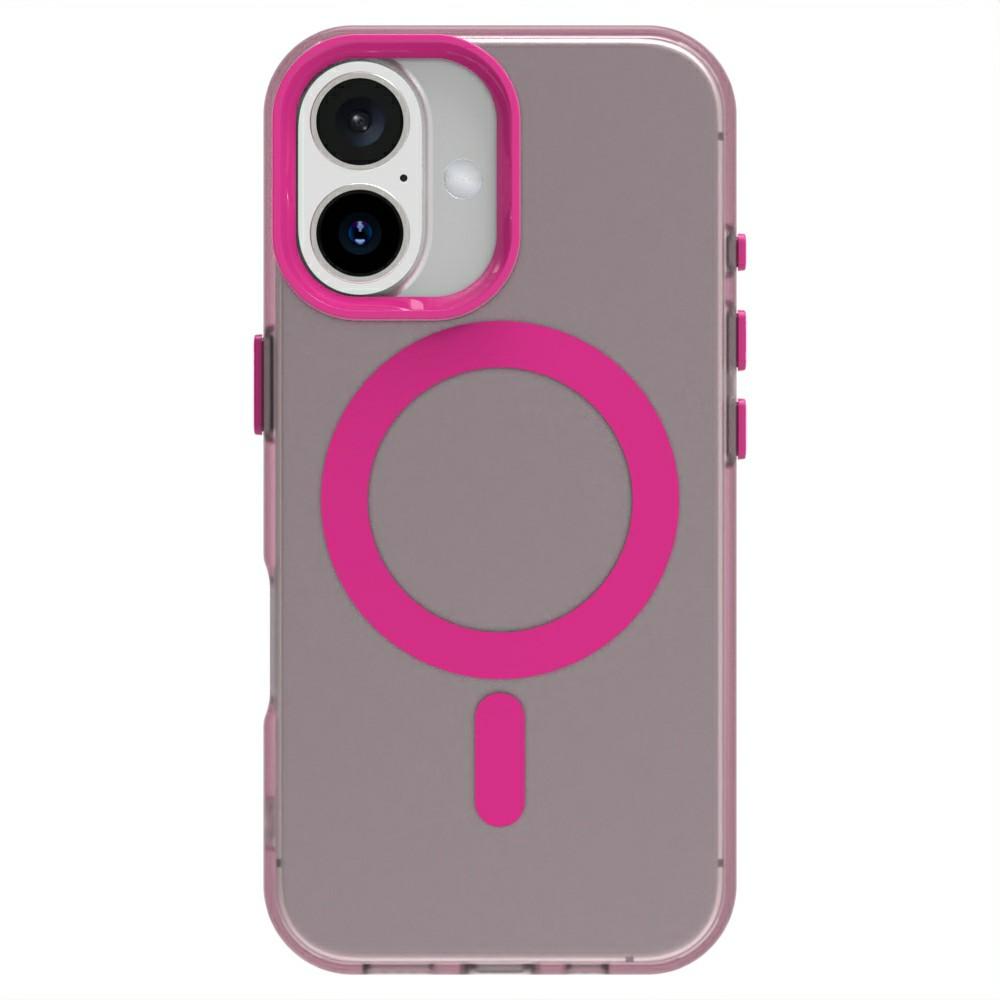 Candy Series For iPhone 16 Plus Case Compatible with MagSafe PC+TPU+PET Anti-Drop Phone Cover