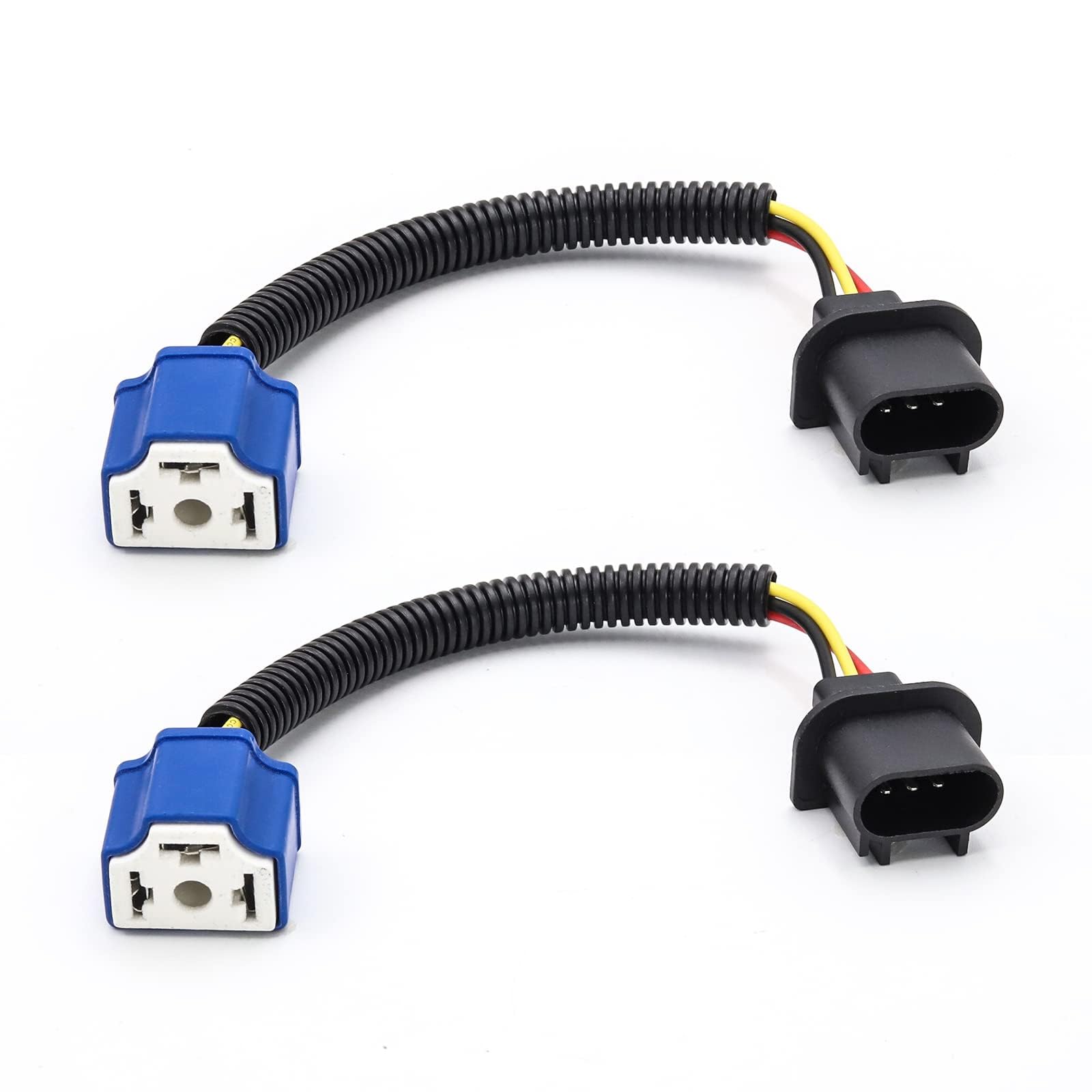 

Aoling LED Connector H13 Male H4 Female Reverse Polarity Headlight Socket Adapter Connector Wire Plug Wiring Harness Wire Extension 1pcs