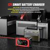 FOXSUR 12V 7A Charger for Lead-Acid & Lithium Iron Phosphate Batteries with Large Color Screen
