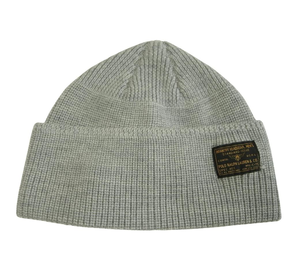[Polo Ralph Lauren] Knit cap, knit hat, men's, women's, POLO, beanie, wool, gray [used]