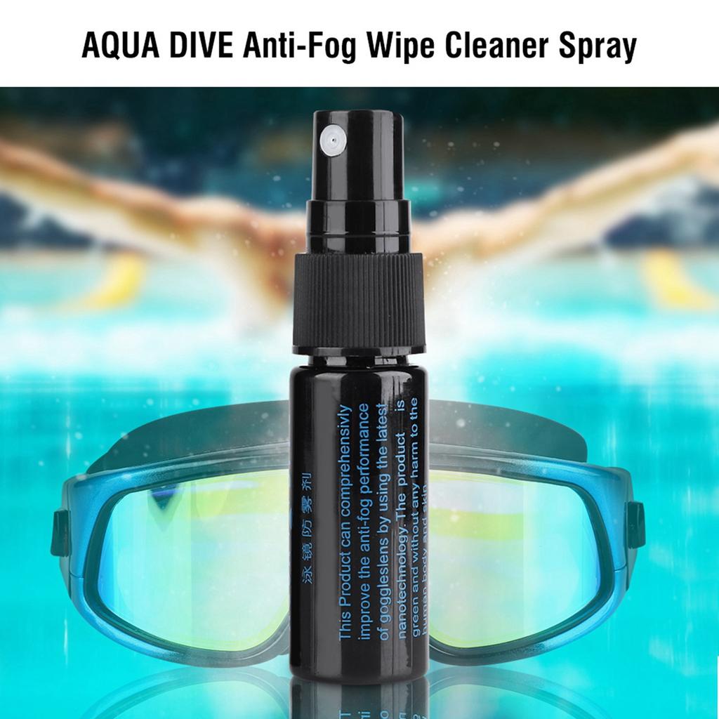 AQUA DIVE Anti Fog Wipe Cleaner Spray 15lm for Diving Googles Glasses Lens