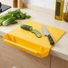 2-in-1 Vegetable Cutting Board Thicken Plastic Food Container  Food Preparation