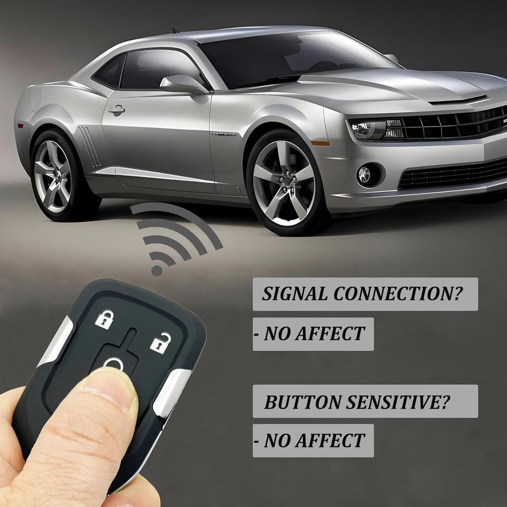 Smart Key Fob Shell Case Replacement Fits For GMC Acadia Terrain Keyless Entry Car Remote Cover HYQ1EA (4 Buttons A)