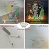 LED Drawing Board with Colors, Acrylic Dry Erase Board with Light, Luminous Acrylic Board, Lighted Dry Erase Board with Stand As Glow