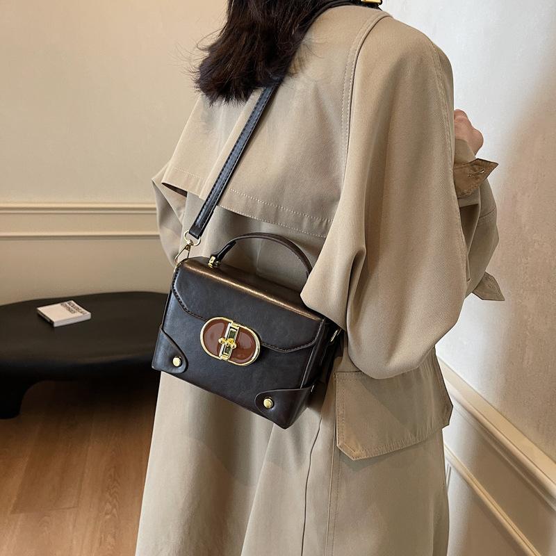 Niche Handbag Women's 2025 New Versatile Fashion Shoulder Handbag Internet Celebrity Messenger Small Square Bag